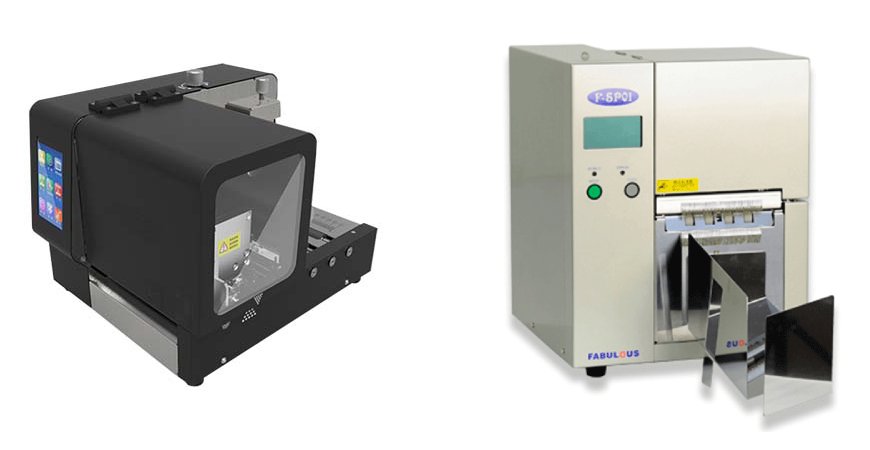 Single clothing hang tag printers